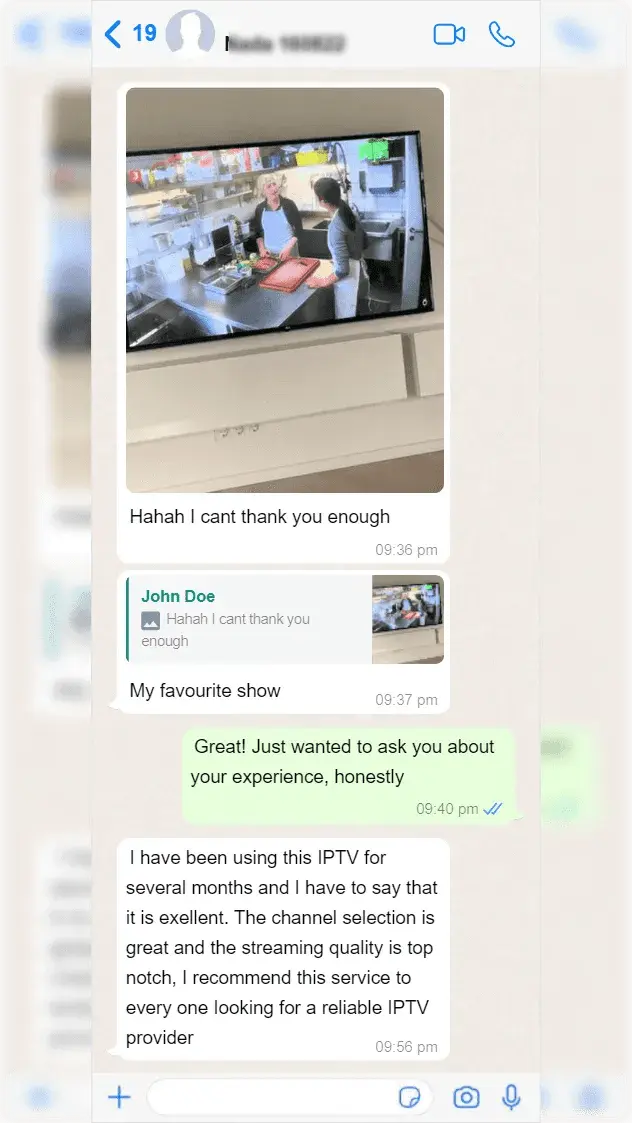 WhatsApp conversation: customer confirming live channels are working